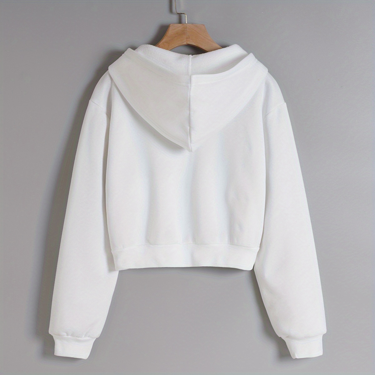 long sleeve crop hoodies zip up casual sweatshirt jacket womens clothing details 1